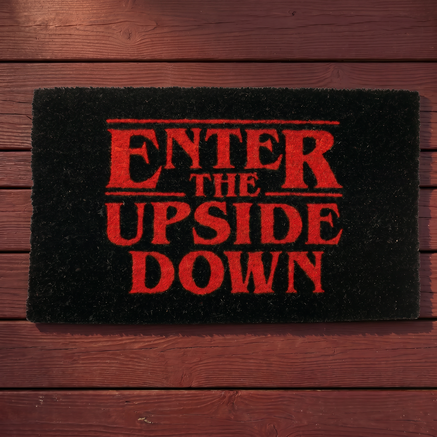 Stranger Things: "Enter The Upside Down" Doormat (29x17)