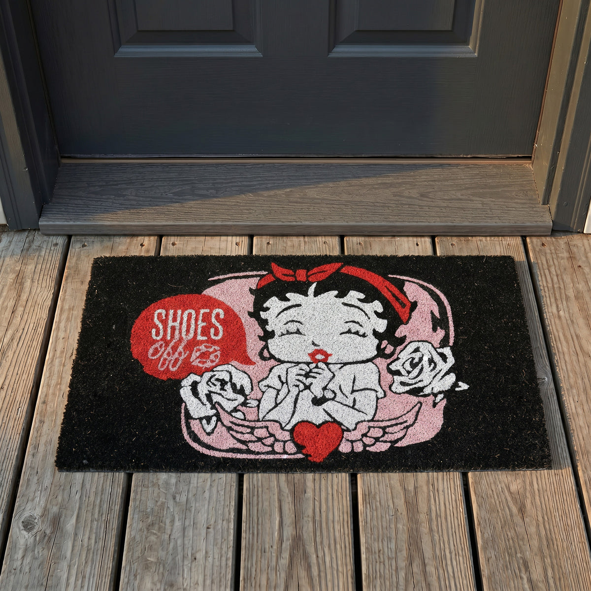 Betty Boop - Shoes Off Coir Doormat (29x17)