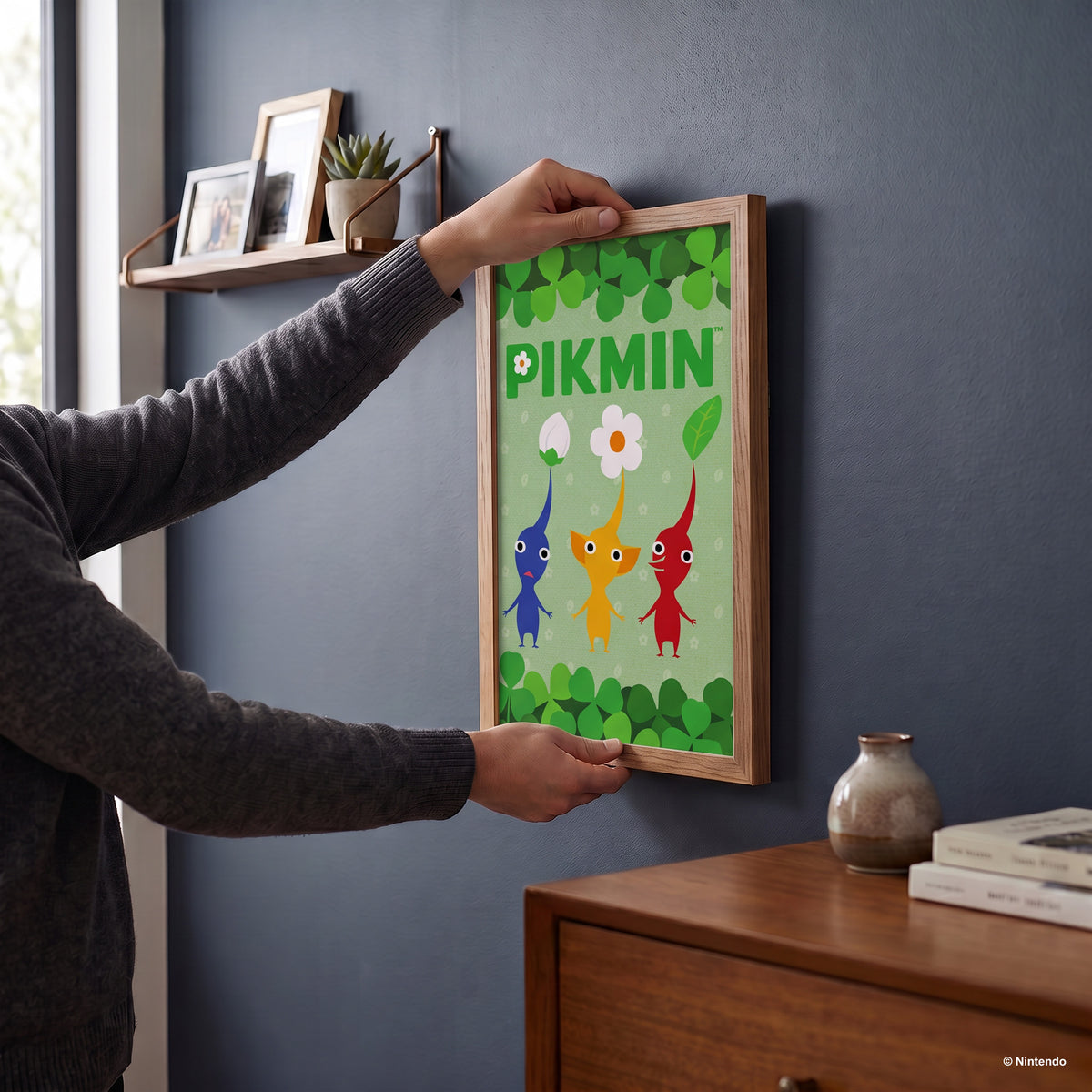 Pikmin - Trio – 11" x 17" Framed Gel-Coat Print