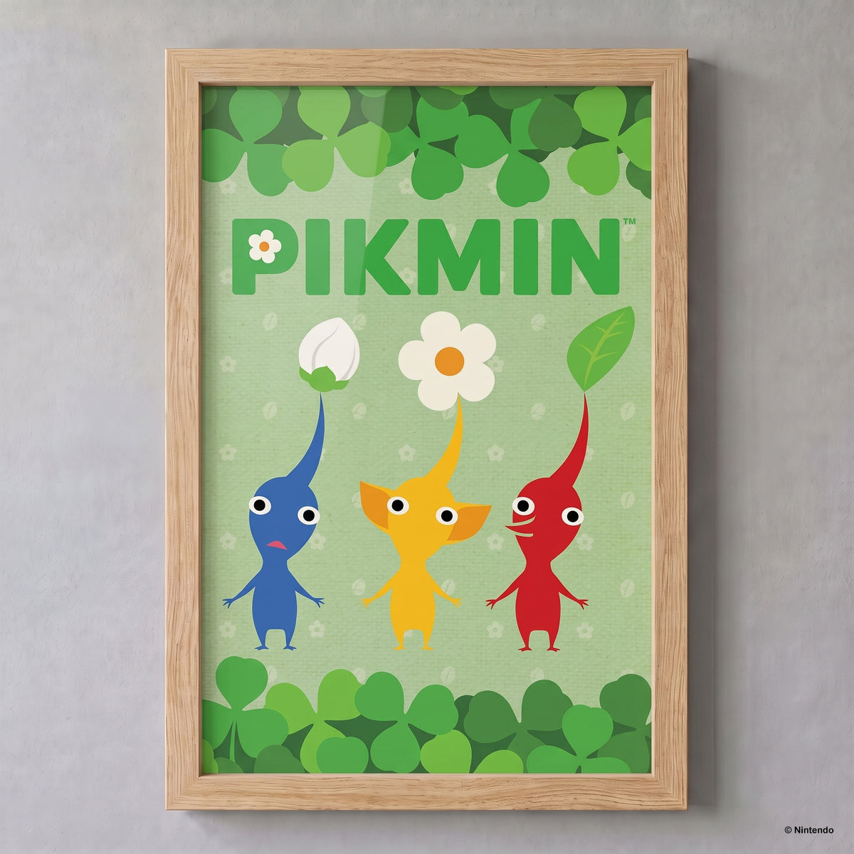 Pikmin - Trio – 11" x 17" Framed Gel-Coat Print