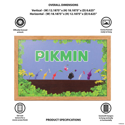 Pikmin - Walking in Foliage – 11" x 17" Framed Gel-Coat Print