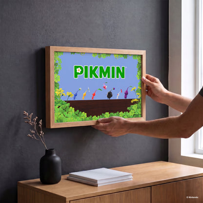 Pikmin - Walking in Foliage – 11" x 17" Framed Gel-Coat Print