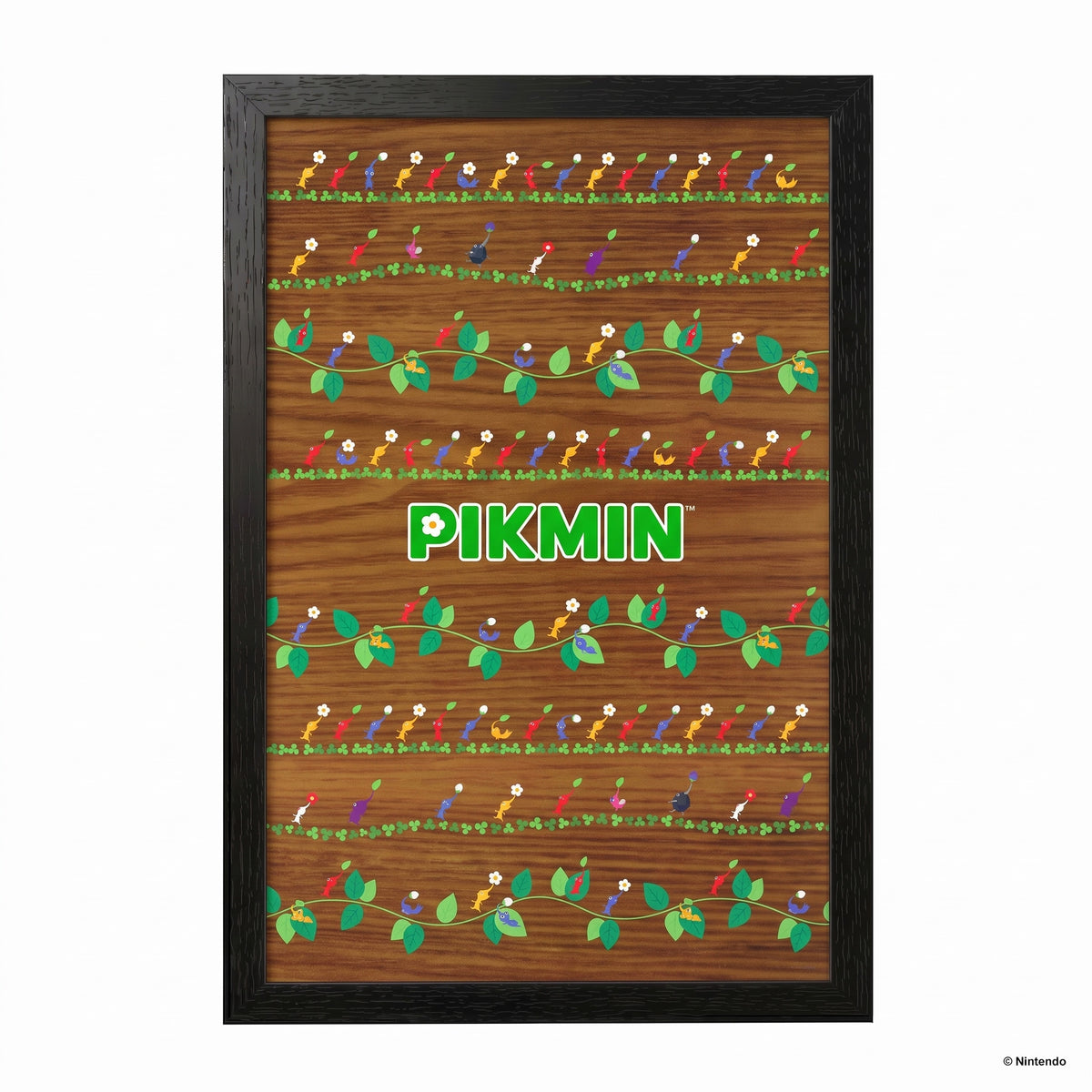 Pikmin - Pattern – 11" x 17" Framed Gel-Coat Print