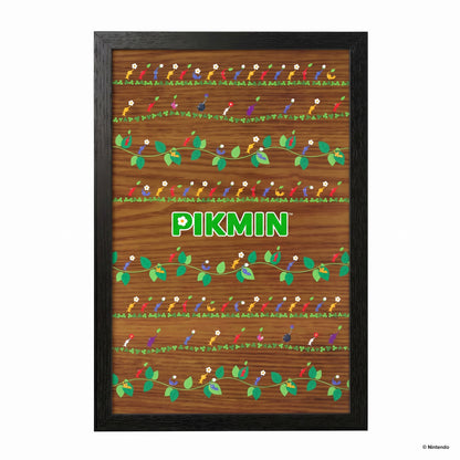Pikmin - Pattern – 11" x 17" Framed Gel-Coat Print