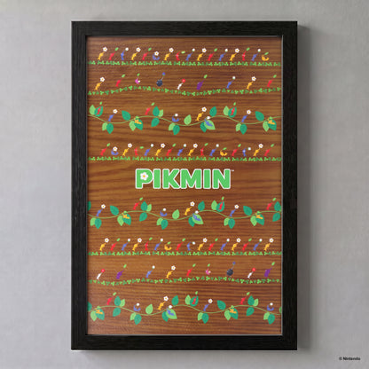 Pikmin - Pattern – 11" x 17" Framed Gel-Coat Print