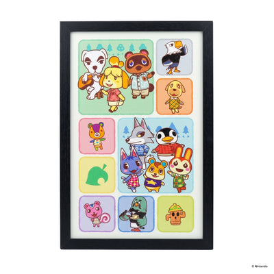 Animal Crossing - Scene Grid - 11x17 Framed Gel Coat