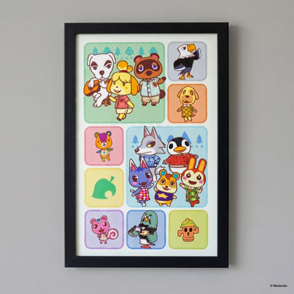 Animal Crossing - Scene Grid - 11x17 Framed Gel Coat