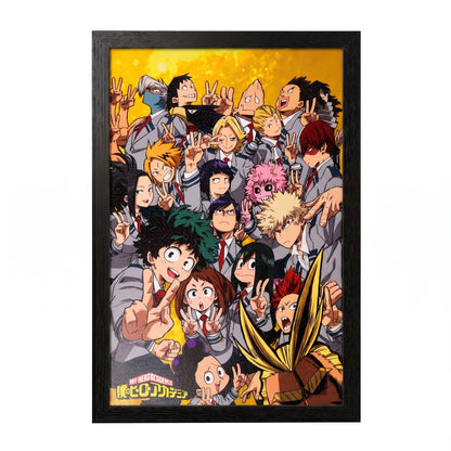 My Hero Academia - School Photo - 11x17 Framed Gel Coat