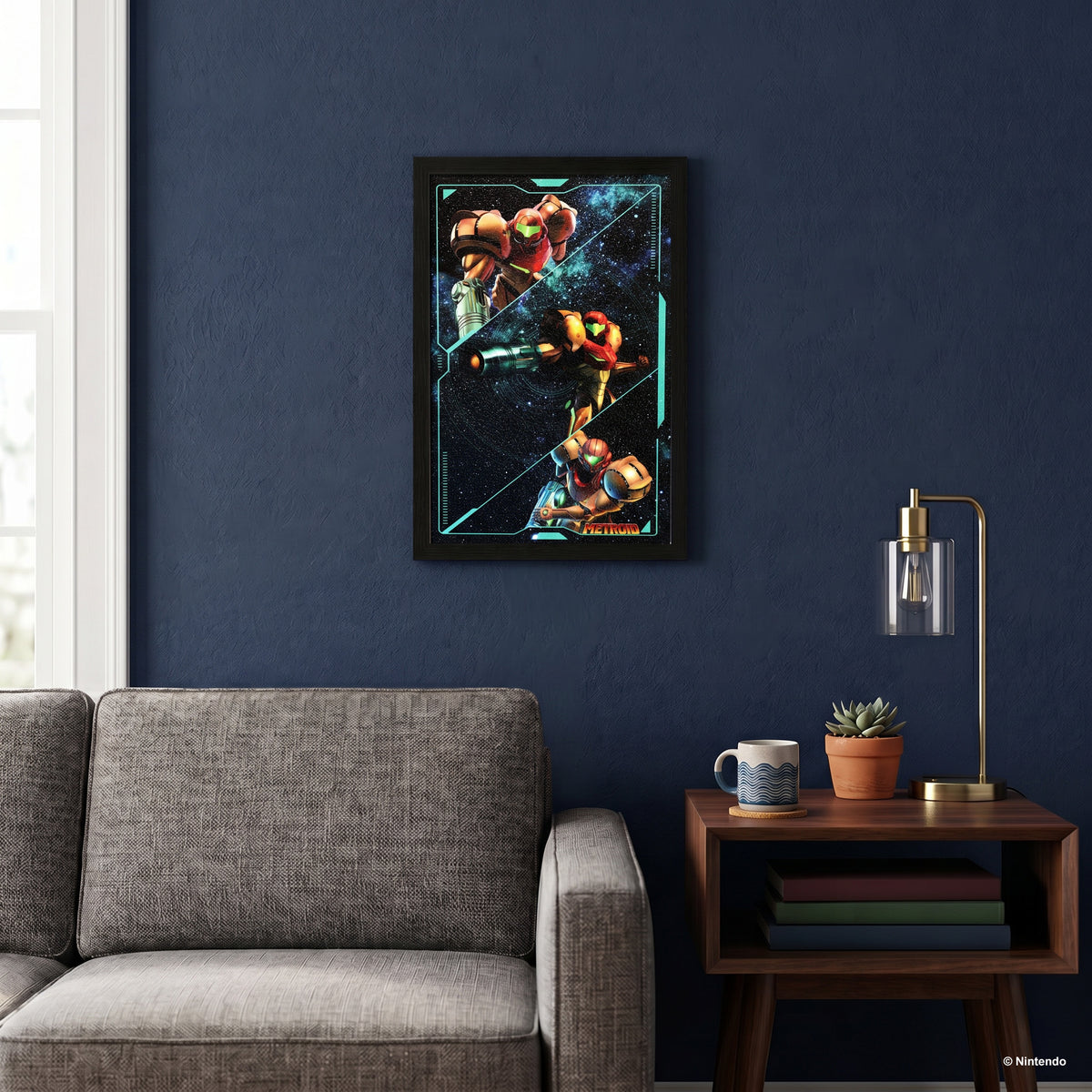 Metroid - Samus Pose Trio – 11" x 17" Framed Gel-Coat Print