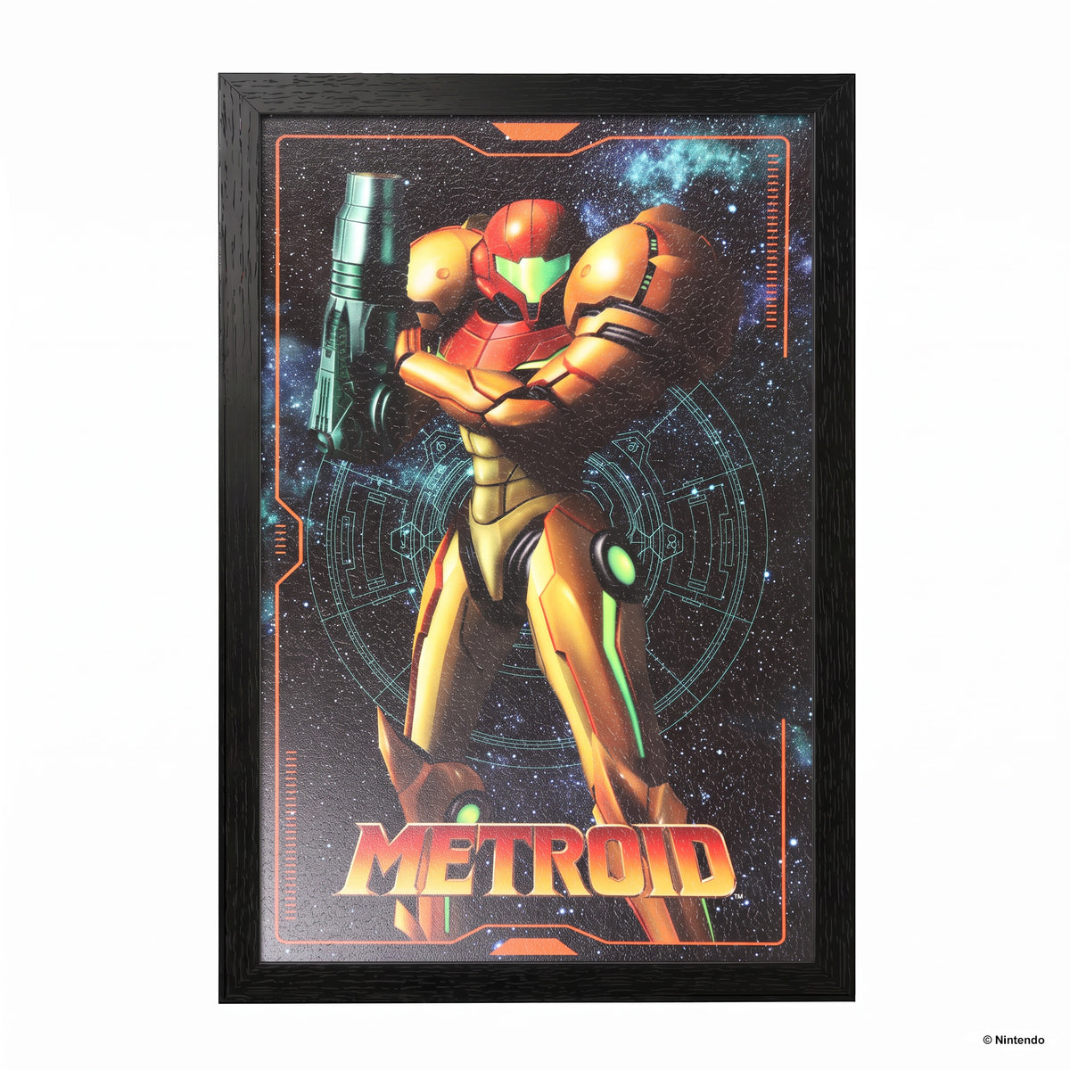 Metroid - Samus Charging – 11" x 17" Framed Gel-Coat Print