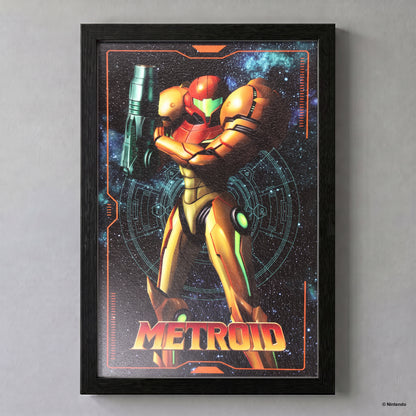 Metroid - Samus Charging – 11" x 17" Framed Gel-Coat Print