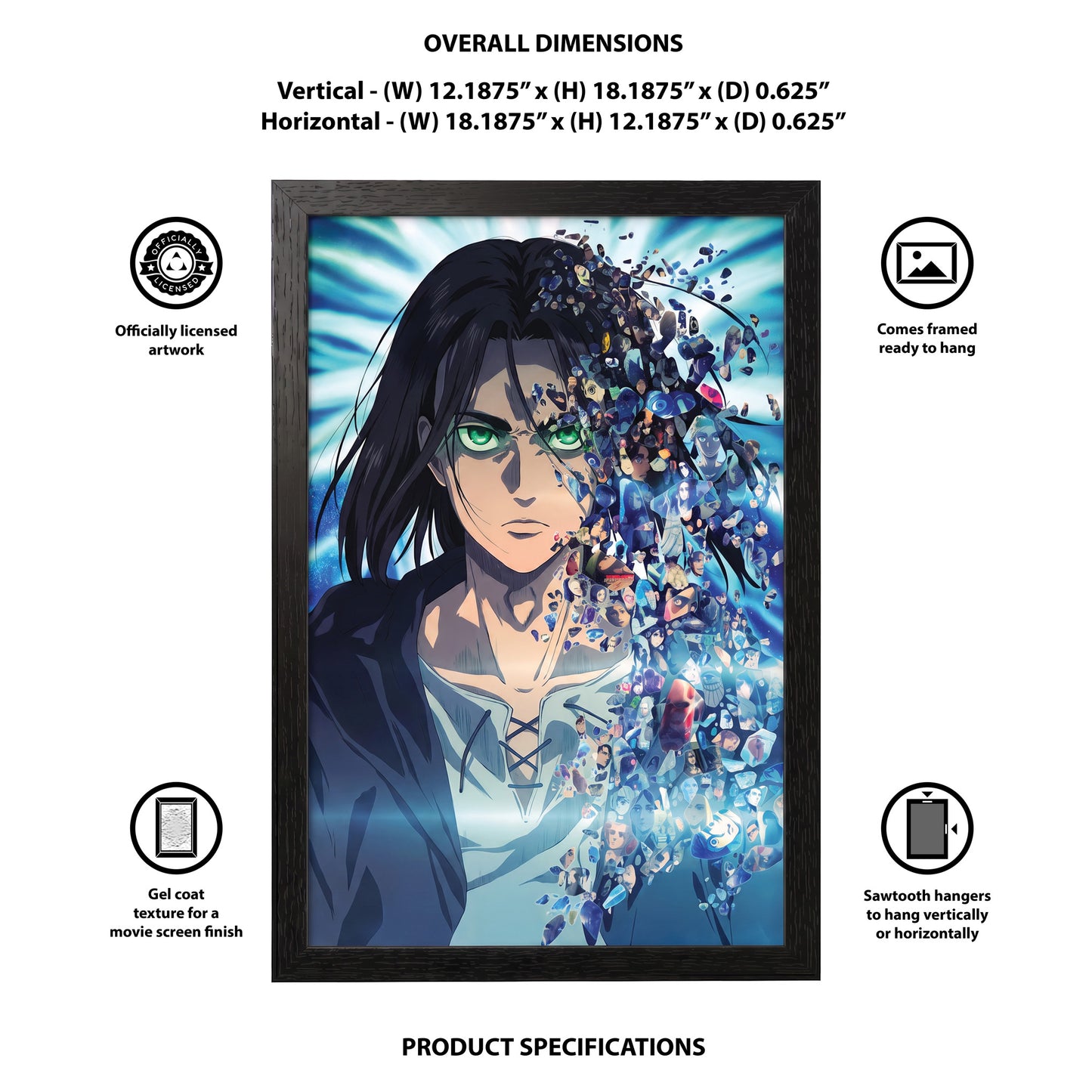 Attack on Titan - Fragments - 11x17 Framed Gel Coat