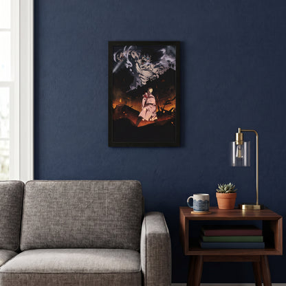 Attack on Titan - Reiner vs Eren - 11x17 Framed Gel Coat