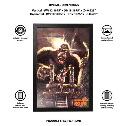 King Kong - The Alter of Kong - 11x17 Framed Gel Coat