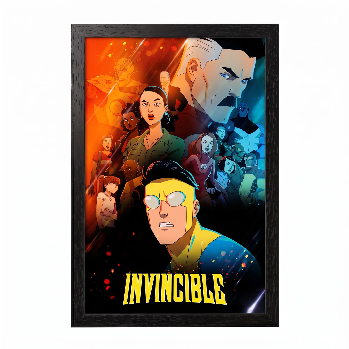 Invincible - Group - 11x17 Framed Gel Coat
