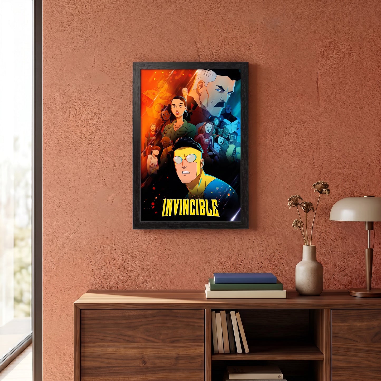 Invincible - Group - 11x17 Framed Gel Coat