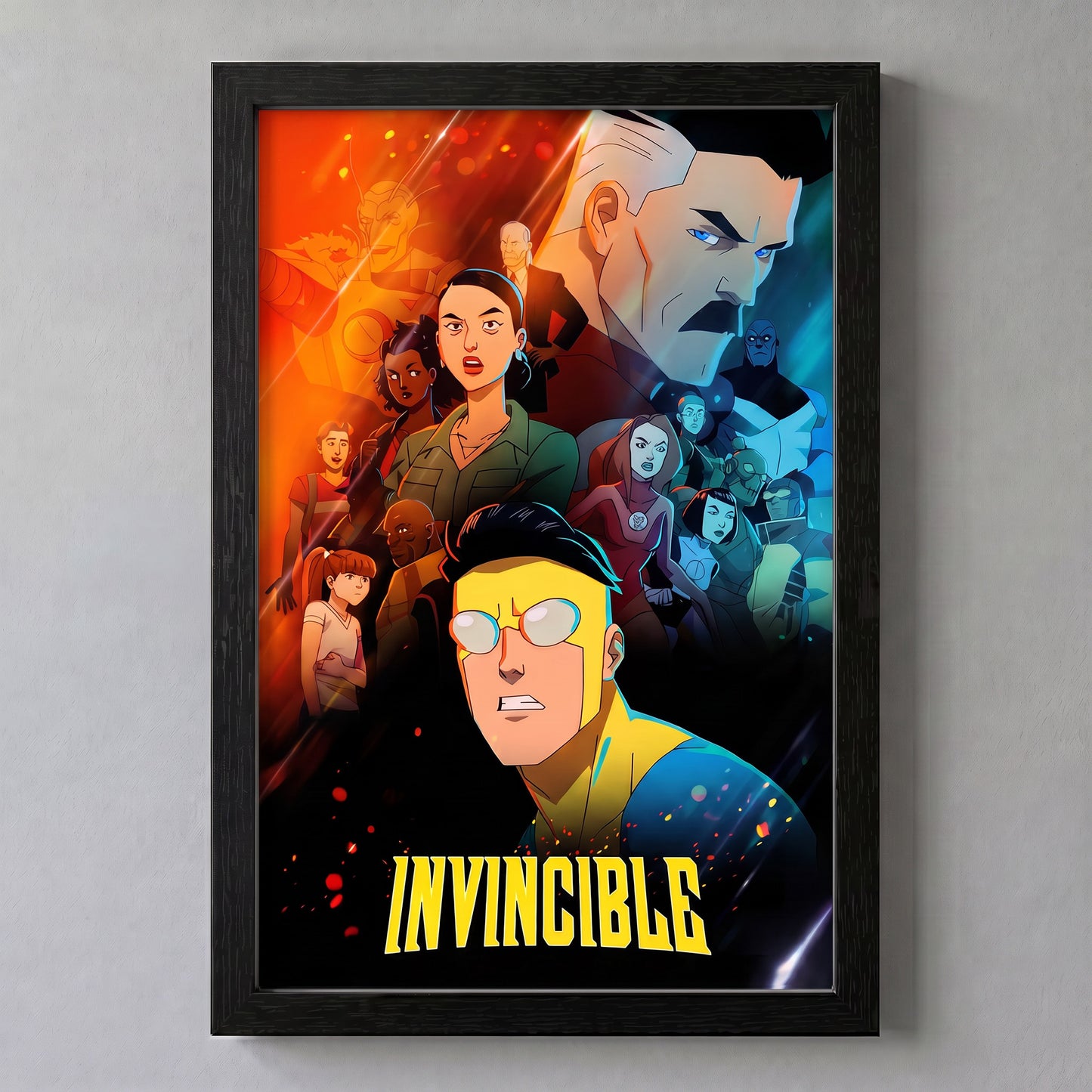 Invincible - Group - 11x17 Framed Gel Coat