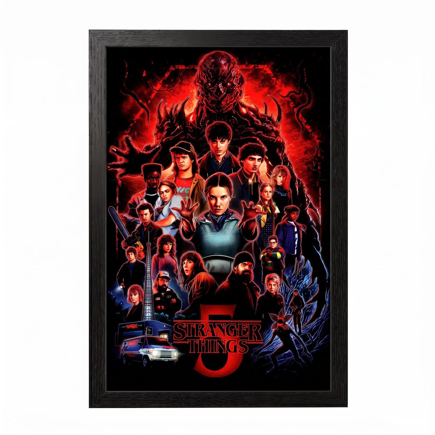 Stranger Things 5 - One Sheet - 11x17 Framed Gel Coat