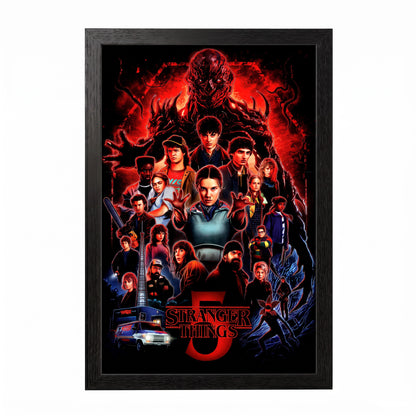 Stranger Things 5 - One Sheet - 11x17 Framed Gel Coat