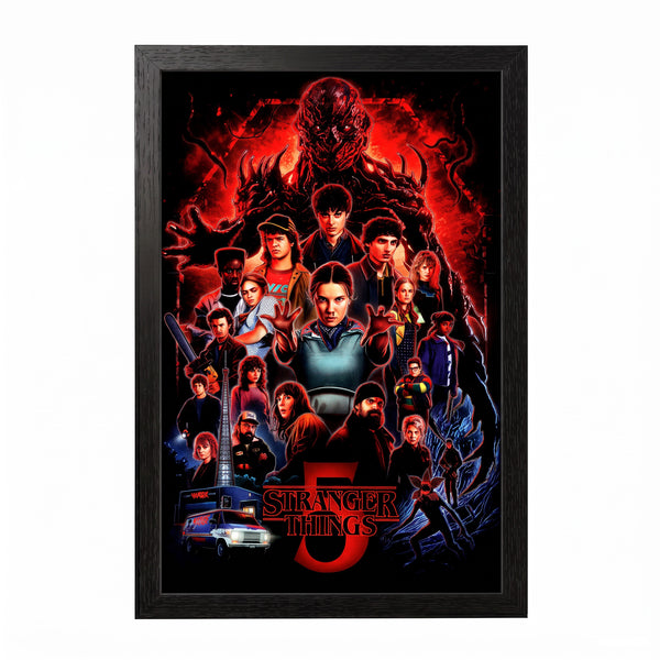 Stranger Things 5 - One Sheet - 11x17 Framed Gel Coat