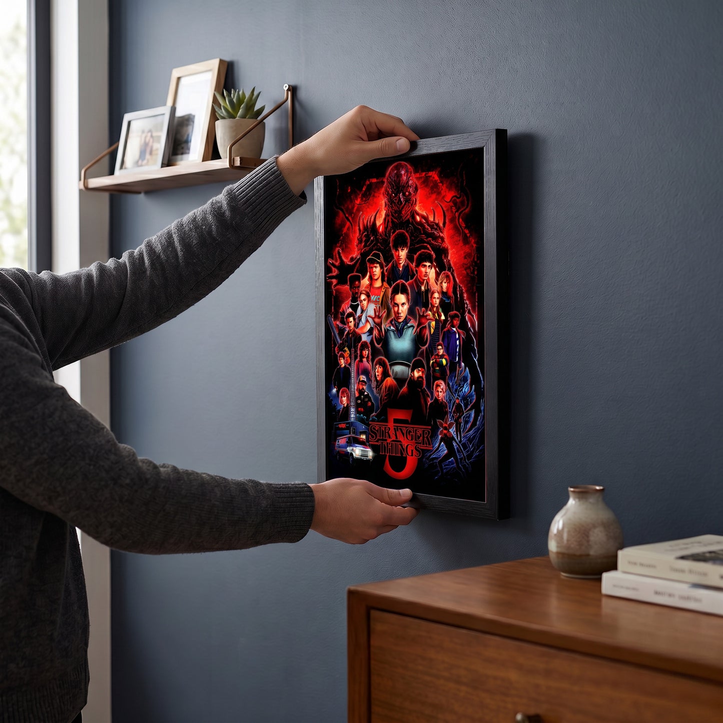 Stranger Things 5 - One Sheet - 11x17 Framed Gel Coat