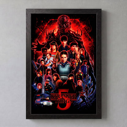 Stranger Things 5 - One Sheet - 11x17 Framed Gel Coat
