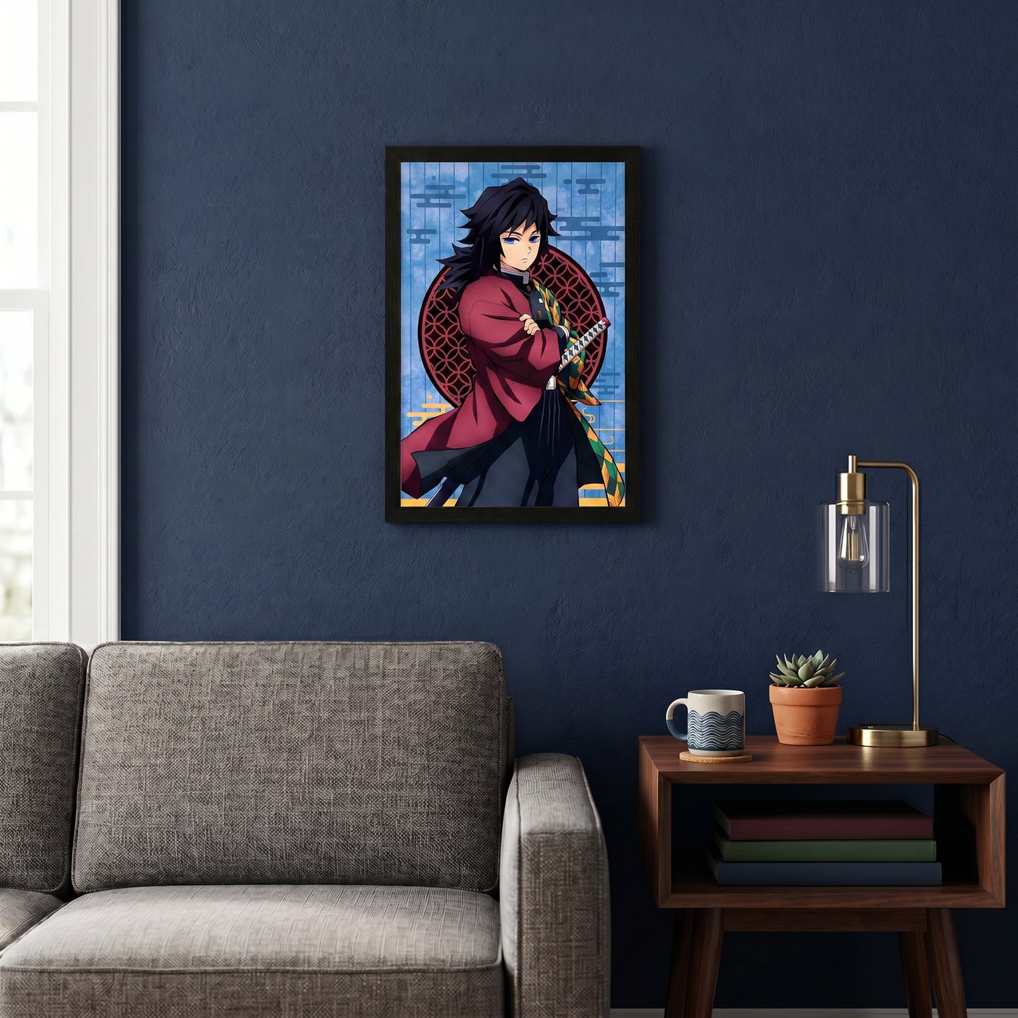 Demon Slayer - Giyu - 11x17 Framed Gel Coat