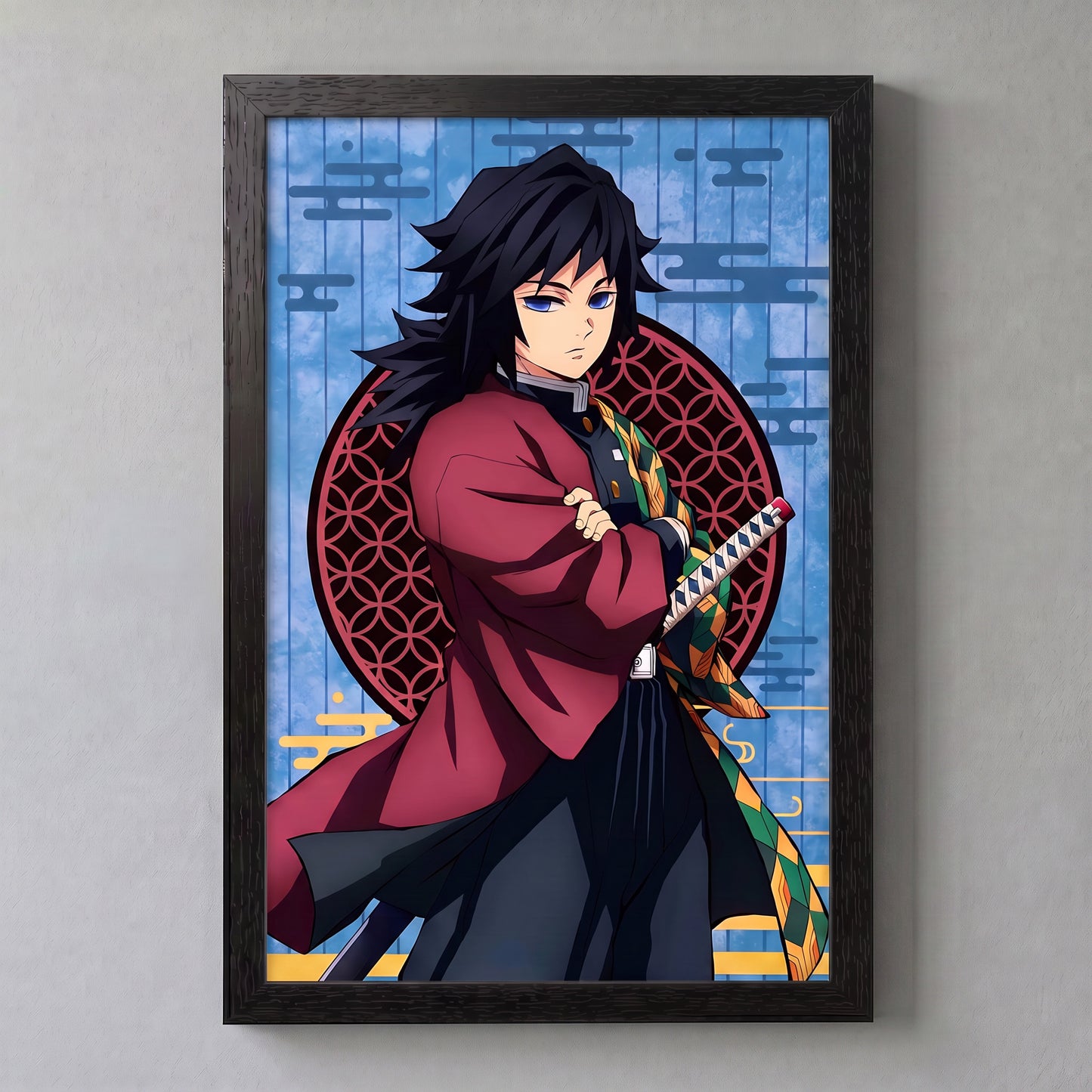 Demon Slayer - Giyu - 11x17 Framed Gel Coat