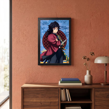 Demon Slayer - Giyu - 11x17 Framed Gel Coat
