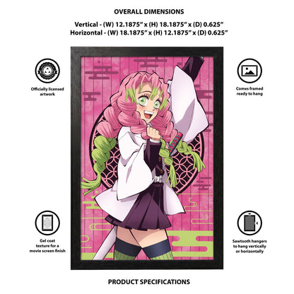 Demon Slayer - Mitsuri - 11x17 Framed Gel Coat