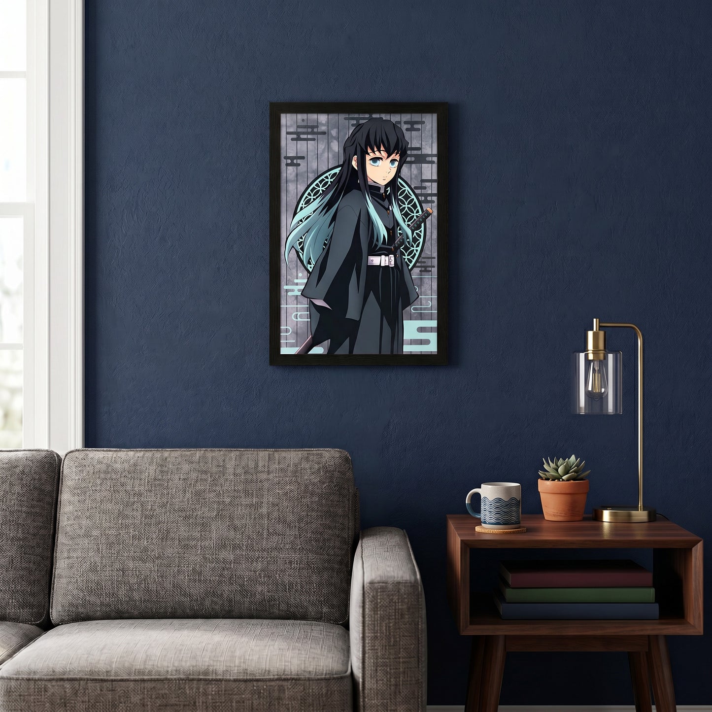 Demon Slayer - Muichiro - 11x17 Framed Gel Coat