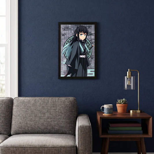 Demon Slayer - Muichiro - 11x17 Framed Gel Coat