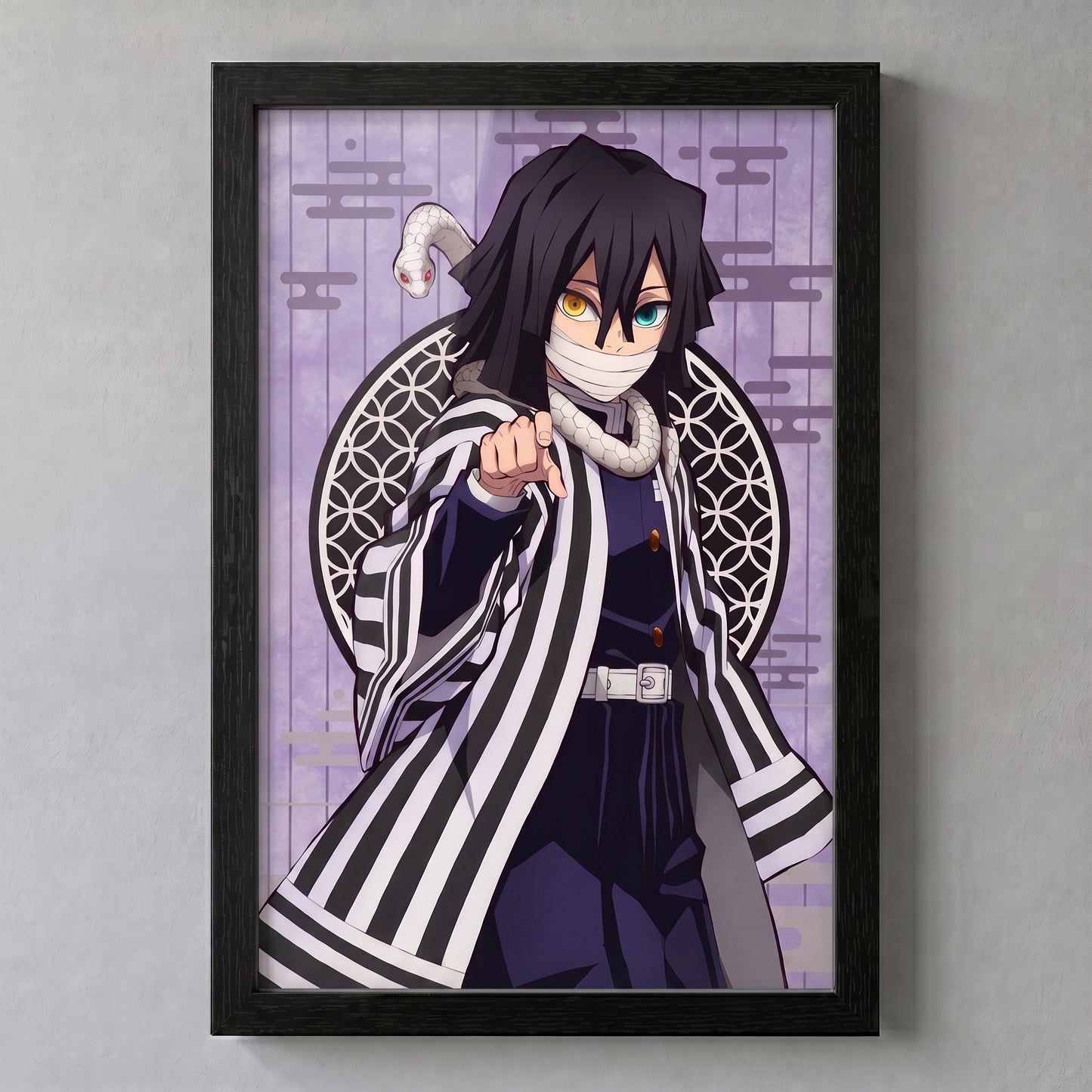 Demon Slayer - Obanai - 11x17 Framed Gel Coat