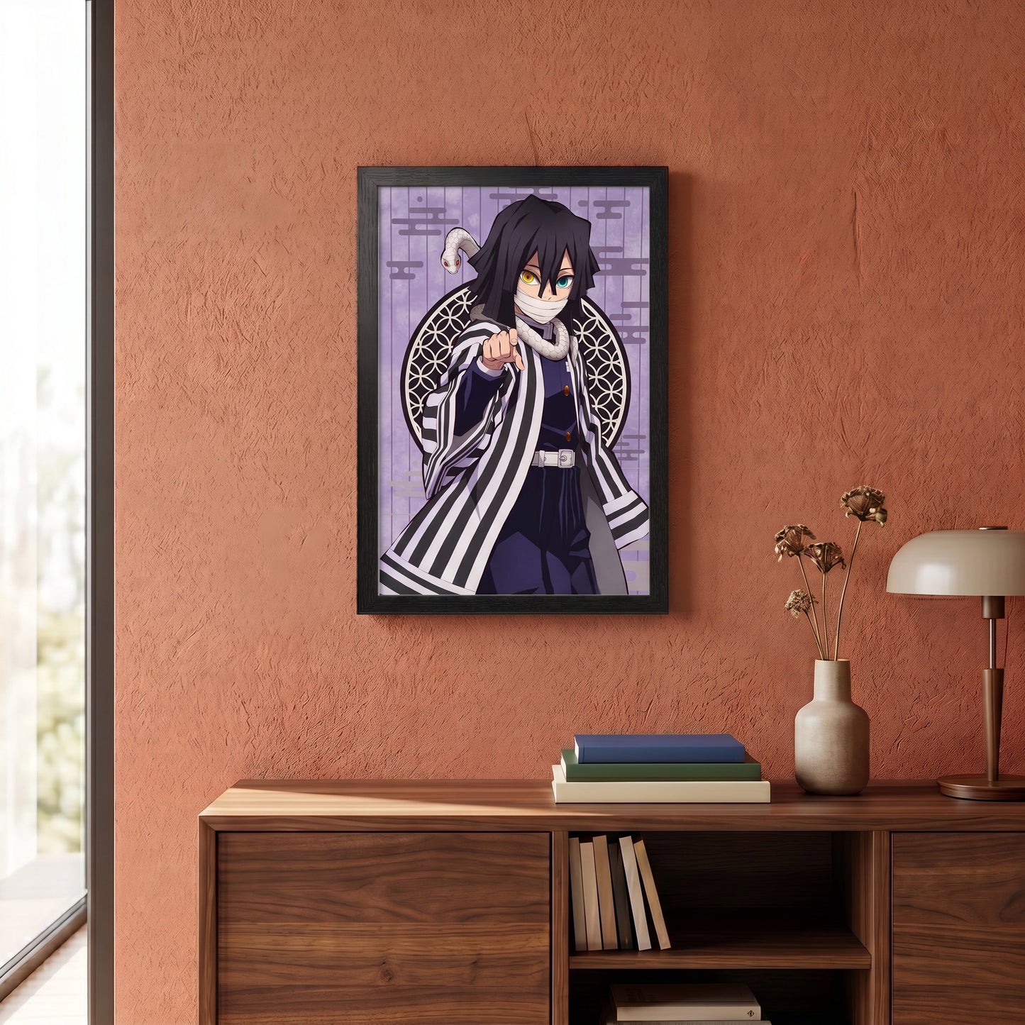 Demon Slayer - Obanai - 11x17 Framed Gel Coat