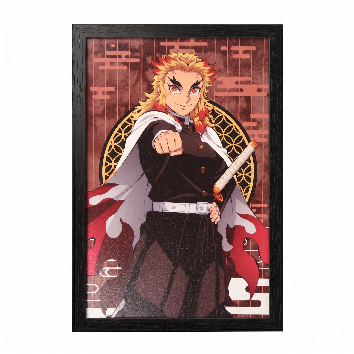 Demon Slayer - Rengoku - 11x17 Framed Gel Coat