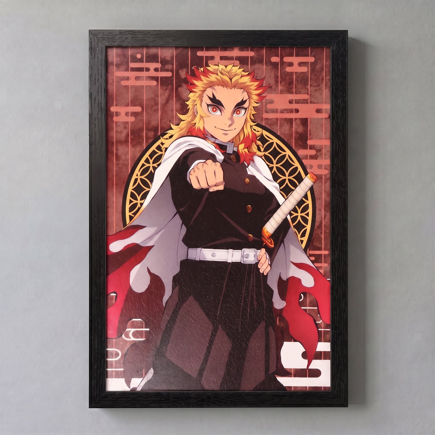 Demon Slayer - Rengoku - 11x17 Framed Gel Coat