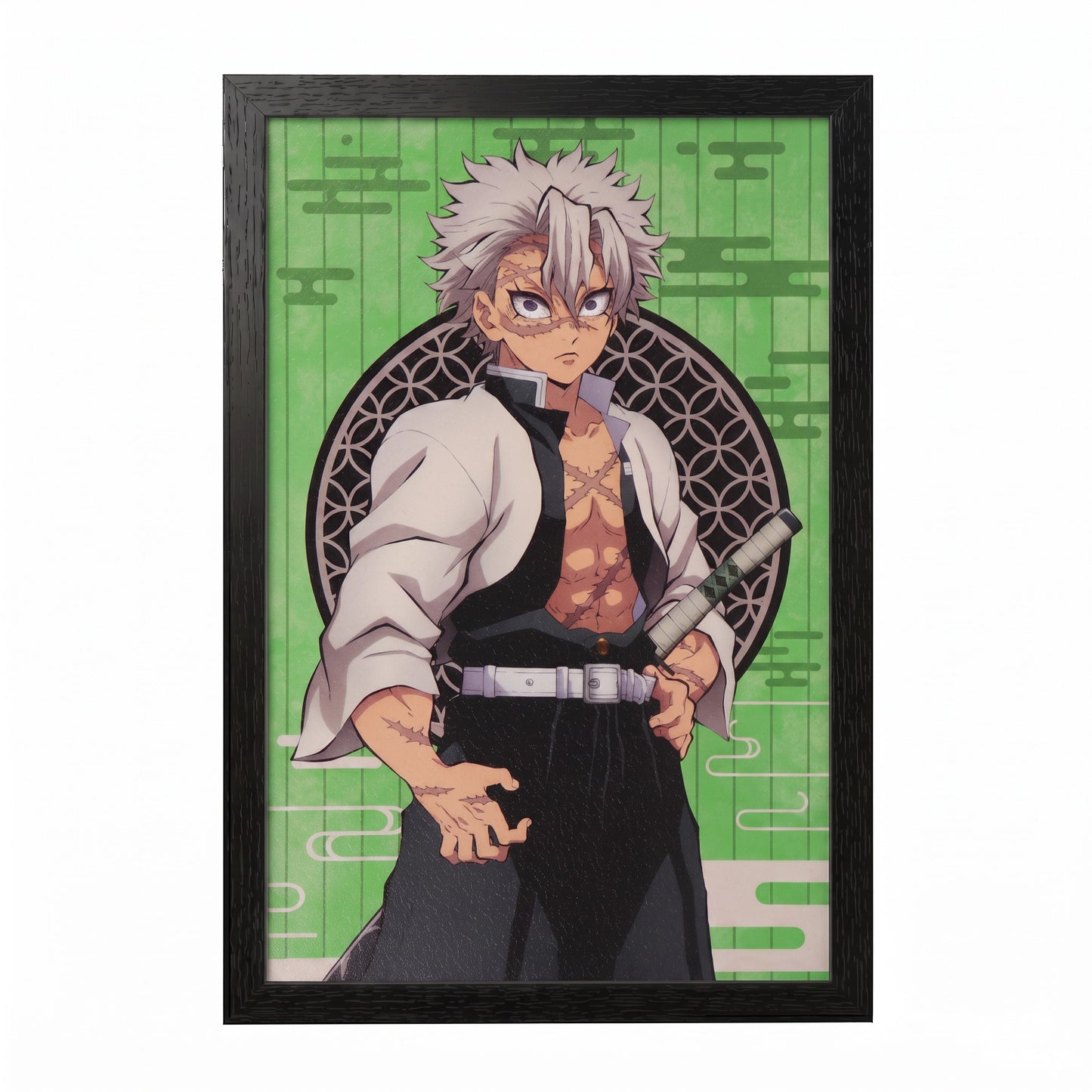 Demon Slayer - Sanemi - 11x17 Framed Gel Coat