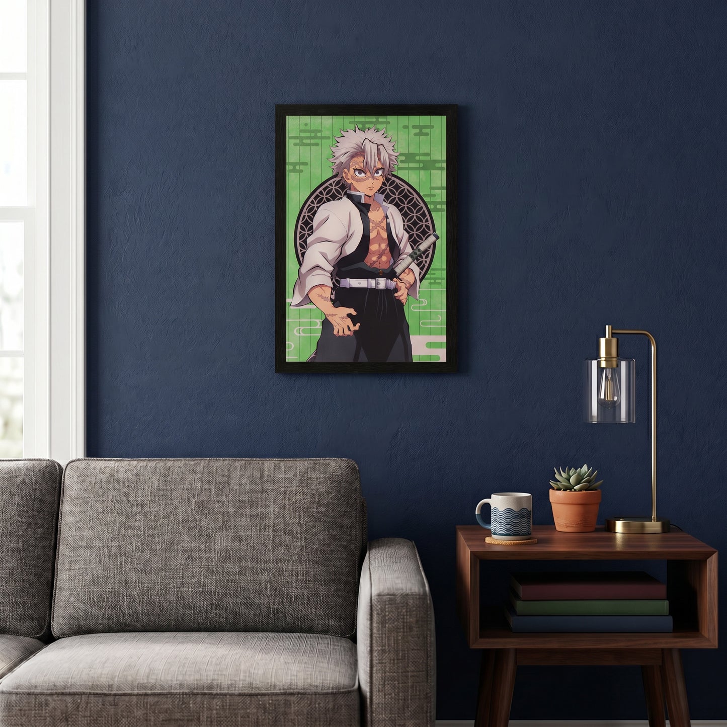Demon Slayer - Sanemi - 11x17 Framed Gel Coat