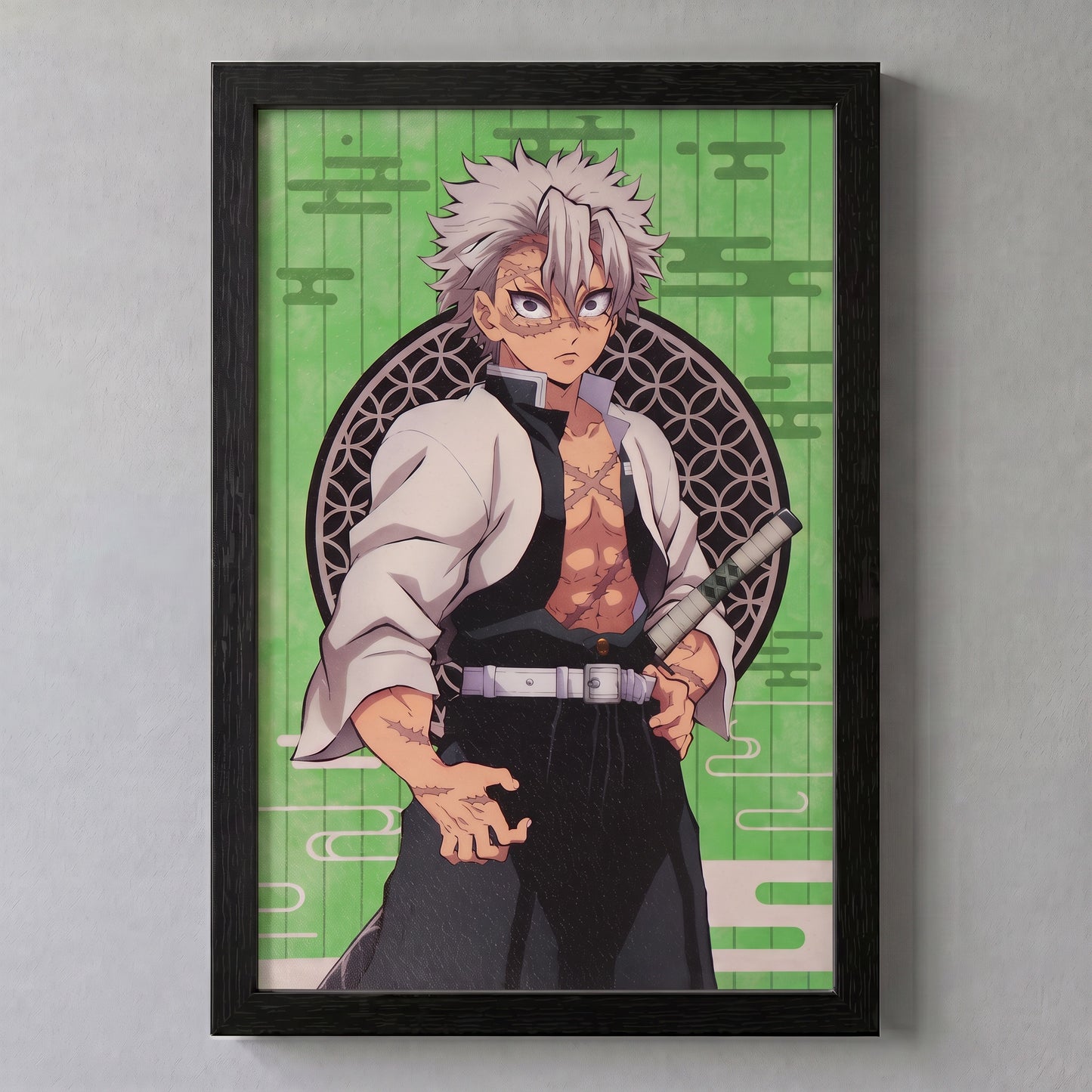 Demon Slayer - Sanemi - 11x17 Framed Gel Coat