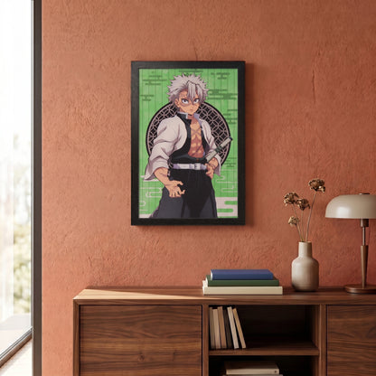 Demon Slayer - Sanemi - 11x17 Framed Gel Coat