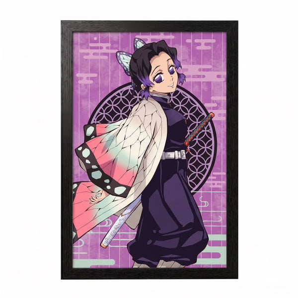 Demon Slayer - Shinobu - 11x17 Framed Gel Coat