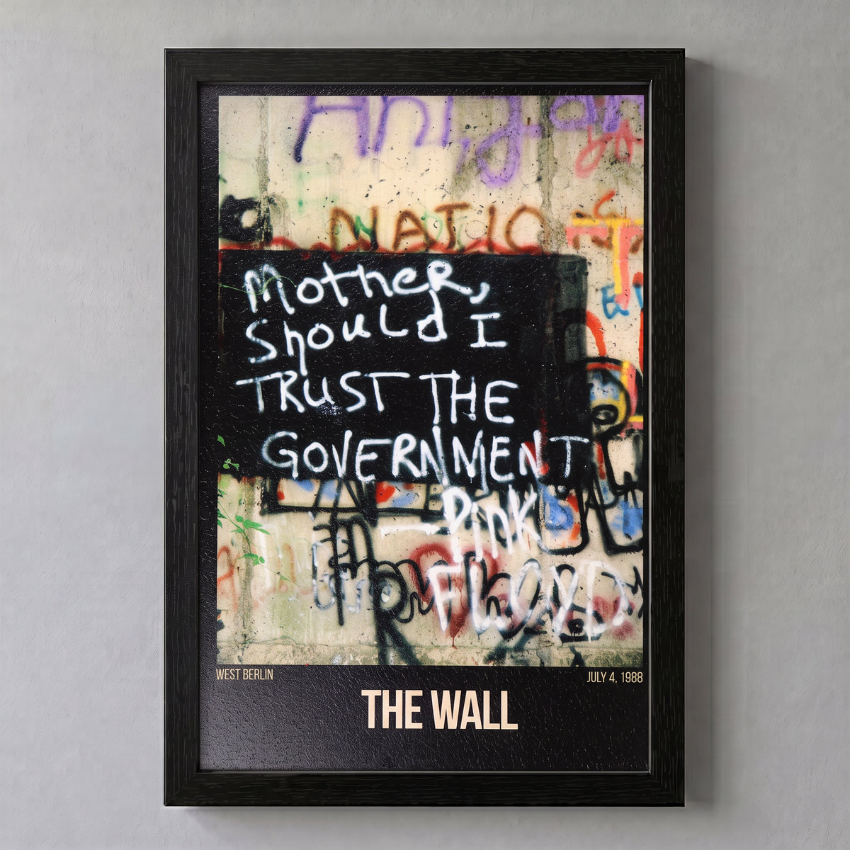 Michael Huttner - The Wall - 11x17 Framed Gel Coat