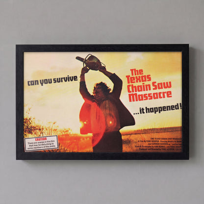 Massacre à la tronçonneuse - Peux-tu survivre - Impression encadrée avec revêtement en gel (11x17)