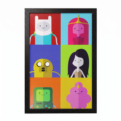 Adventure Time - Character Grid - 11x17 Framed Gel Coat
