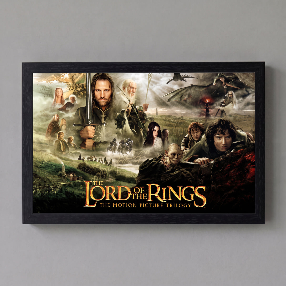 The Lord of the Rings - Trilogy Collage - 11x17 Framed Gel Coat