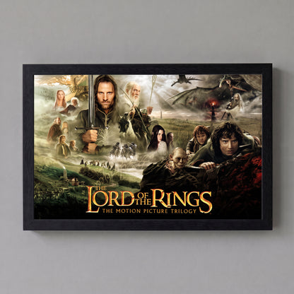 The Lord of the Rings - Trilogy Collage - 11x17 Framed Gel Coat