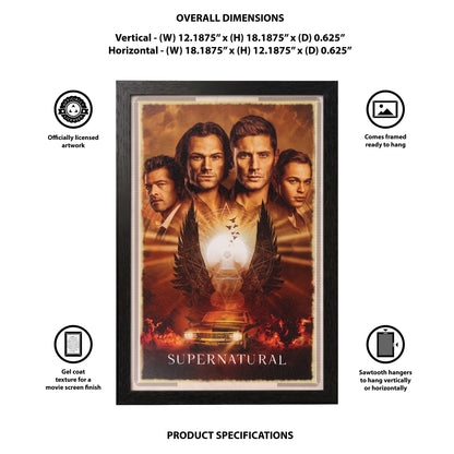 Supernatural - Last Season - 11x17 Framed Gel Coat