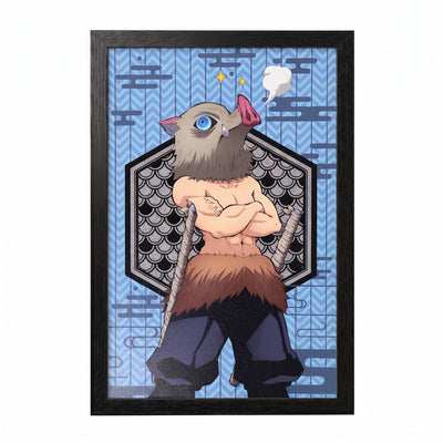 Demon Slayer - Inosuke - Gel Coat encadré 11x17