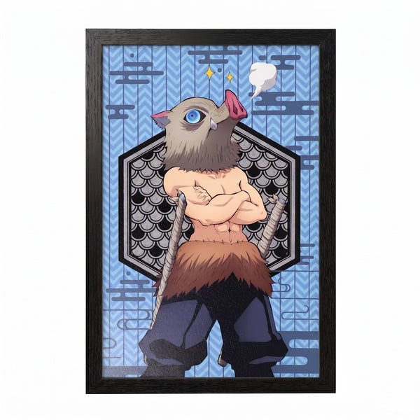 Demon Slayer - Inosuke - 11x17 Framed Gel Coat