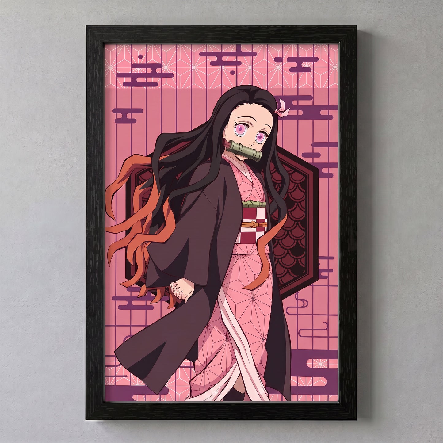 Demon Slayer - Nezuko - 11x17 Framed Gel Coat